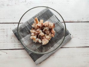 Салат с картофелем и копченой скумбрией Салат с картофелем и копченой скумбрией