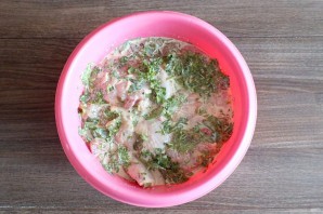 Шашлык из курицы с кинзой