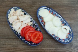 Шашлык из печени с салом