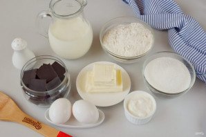 Шоколадный батончик с карамелью