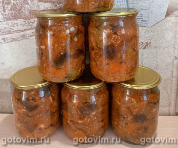 Соте из баклажанов на зиму