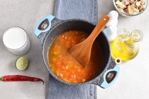 Суп из коктейля морепродуктов