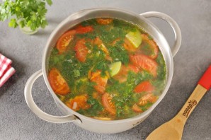 Суп "Юшка" с кабачками