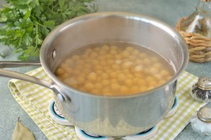 Суп с нутом и брокколи