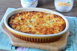 Творожная запеканка с геркулесом и яблоками