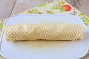 Вафельные рулетики