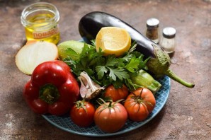 Армянская закуска из баклажанов и кабачков