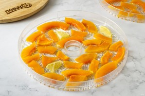 Цукаты из тыквы в сушилке для овощей Цукаты из тыквы в сушилке для овощей