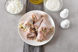 Фаршированные ножки курицы