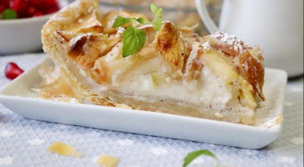 Яблочный пирог со сливочной заливкой, пошаговый рецепт с фото Яблочный пирог со сливочной заливкой, пошаговый рецепт с фото