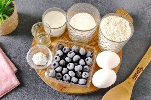 Йогуртовый кекс с черникой