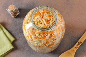 Капуста в трехлитровой банке на зиму