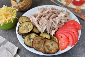 Кесадилья с курицей и баклажанами Кесадилья с курицей и баклажанами