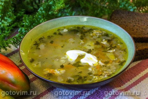 Куриный суп с мучной «подбойкой» (или жидким тестом)