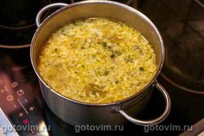 Куриный суп с мучной «подбойкой» (или жидким тестом)