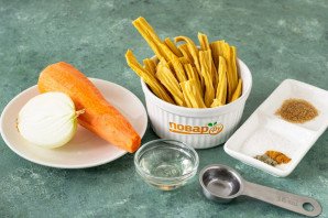 Маринованная соевая спаржа