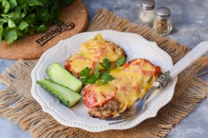 Мясо по-французски в фольге с грибами Мясо по-французски в фольге с грибами