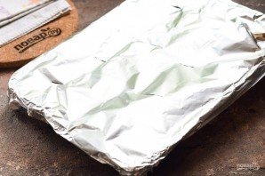 Мясо по-французски в фольге с грибами Мясо по-французски в фольге с грибами