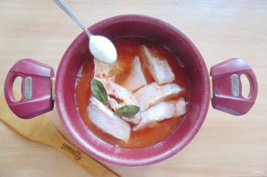 Окунь в кисло-сладком соусе