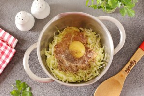 Оладьи из кабачков с льняной мукой