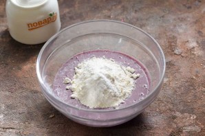 Оладьи с ежевикой Оладьи с ежевикой