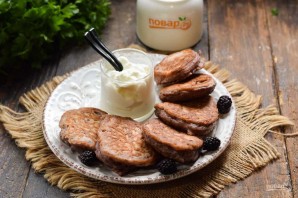 Оладьи с ежевикой Оладьи с ежевикой