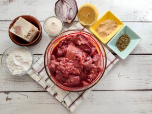 Печень по-королевски с лимоном