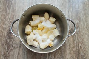 Постный банановый крем для торта