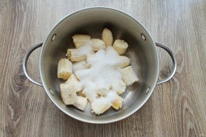 Постный банановый крем для торта