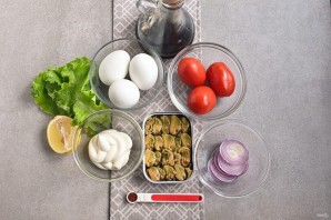 Салат из мяса мидий