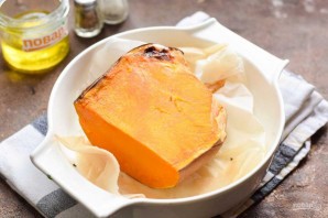 Салат из тыквы со шпинатом