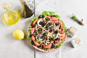 Салат с копченым окорочком