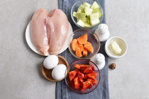 Суфле из курицы с овощами