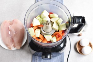 Суфле из курицы с овощами