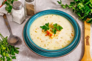 Суп из чечевицы с молоком