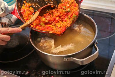 Суп из утки с картошкой и нутом