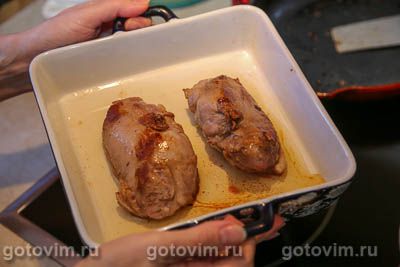 Утиные грудки с соусом из калины Утиные грудки с соусом из калины