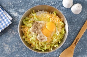 Запеканка из кабачков с рисом и фрикадельками