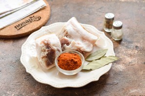 Засолка сала с паприкой Засолка сала с паприкой