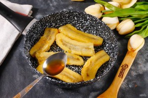 Жареные бананы в коньяке