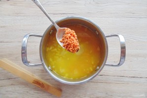 Армянский суп с чечевицей