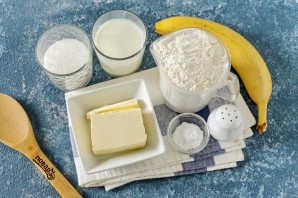 Банановые маффины на кефире