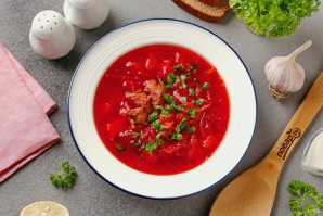 Борщ со свеклой без уксуса