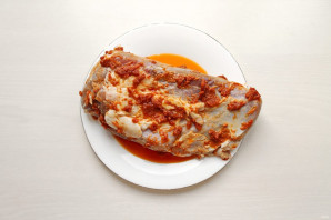 Буженина с яблоками