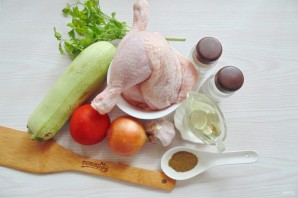 Чахохбили из курицы с кабачками