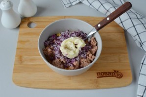 Фаршированные яйца "Тигровые"