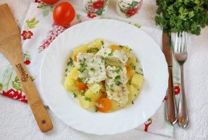 Филе судака с картофелем в мультиварке