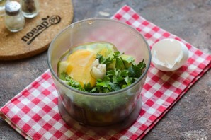 Кабачковые оладьи с нутовой мукой