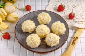 Конфеты из творога и вафель