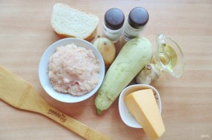 Котлеты из фарша с кабачком и сыром